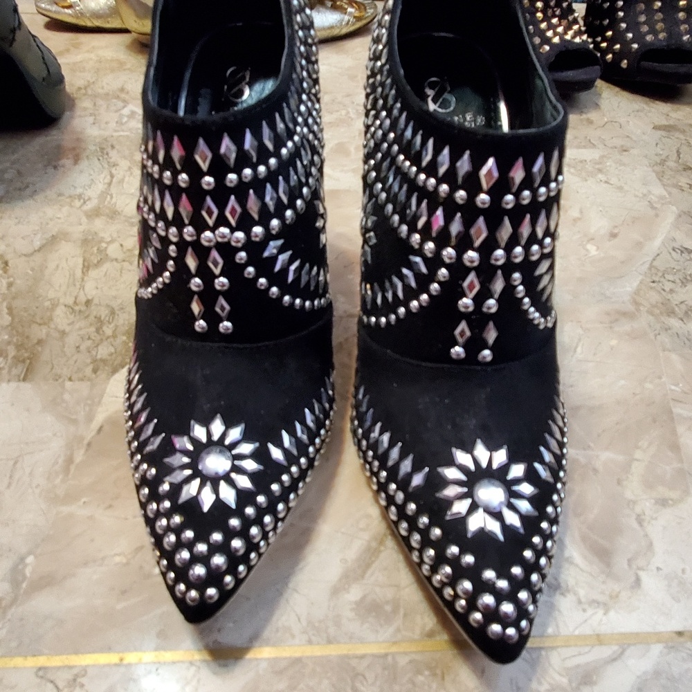 NEW faux suede booties